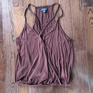Burgundy American Eagle Strappy Tank Top